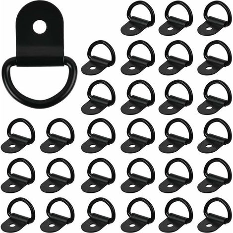 Rings D\\'tie-down 30Pcs Rings of Installation in D, Tie-down Rings D\\'tie-down Sturdy D Hook Truck Hook Tie-down Ring for Fastening Rings Tie-down for Trailer Truck Boats Autos,100 k (1/5)