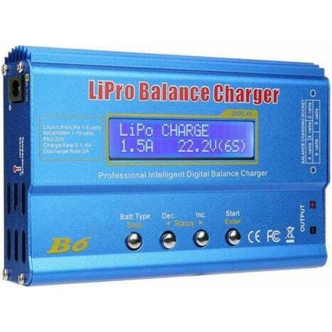 Tout nouveau chargeur de balance de batterie RC Lipo NiMh a ecran LCD iMAX B6 numerique (1/4)