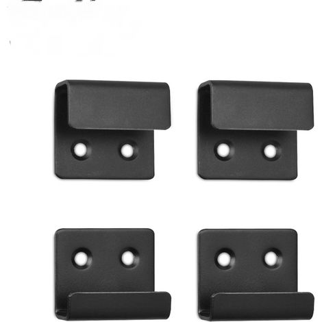 Robuste Edelstahlhaken zur Wandmontage von Keramikfliesen für Bad und Küche (Schwarz) (1/4)