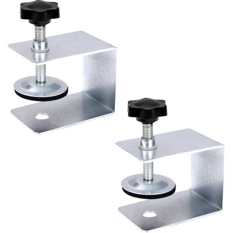 Lot de 2 Pinces de tiroir en Acier Inoxydable pour Le Travail du Bois et Le Bricolage, Serre-Joints en C Robustes Outils (1/5)