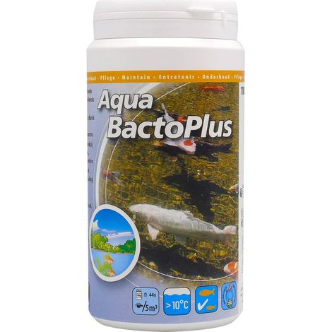 Traitement de l'eau d'étang Aqua Bacto Plus 1100 g pour 220000L Ubbink