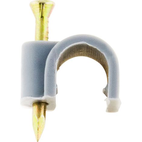 Lot de 20 crochets fixation Ø9mm - Gris - Zenitech