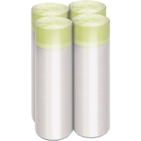 Lot de 100 sacs poubelle 13 gallons (49 litres) multi-usages, étanches et résistants, parfumés au citron, pour salon, cuisine et toilettes. (1/3)