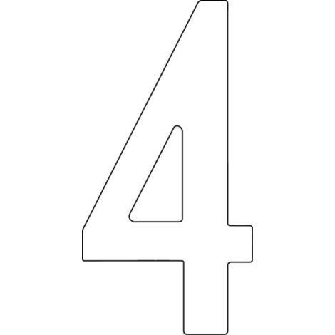 Casa Número Párrafo 4 VA Negro 150mm B.77mm InterSTEEL (1/3)