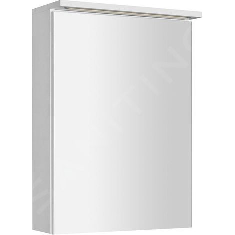 Aqualine Accessoires - Armoire de toilette avec éclairage LED, 50x70x22 cm, blanc WGL50S (1/5)