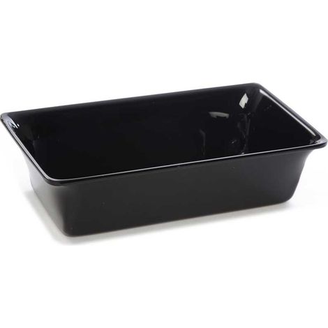 Plateau en Plexiglas gastronorme GN 1/3 325x176x80mm Noir - Matériel CHR Pro