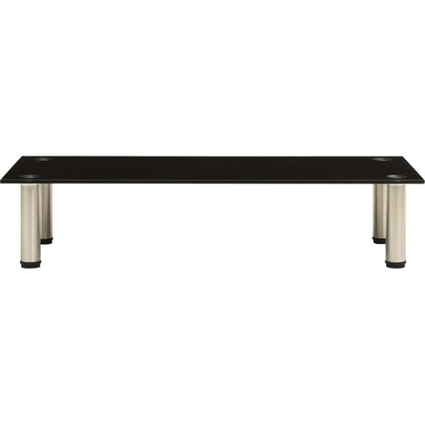 Maison Exclusive - TV-Tisch 80x35x17 cm Schwarz Hartglas