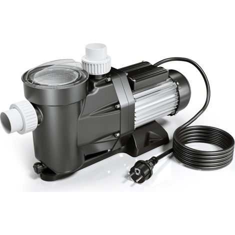 Wiltec Pompe piscine 1500 W – Débit 33600 l/h – Hauteur refoulement 18 m – Pompe de filtration et de circulation pour Filtre Eau – Pool Whirlpool Bain remous Jardin