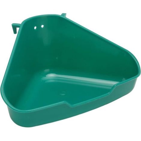 1 Bac à litière d'angle,Plastique robuste,Anti-déversement,Pour petits animaux,Lapin,Rongeur