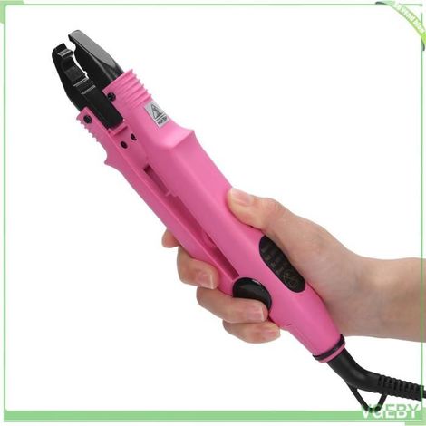 Fer d'extension de cheveux - FAFEICY - Professionnel - Chauffage PTFE uniforme - Température 210°C constante - Cordon rotatif 2,5 m (1/5)