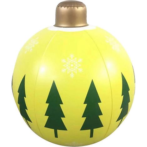 Aufblasbarer, dekorierter Weihnachtsball für den Außenbereich, riesiger aufblasbarer Weihnachtsball, Weihnachtsbaumschmuck (1/5)