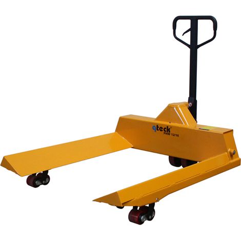 qteck Prismenhubwagen PWH-Serie 1150mm Gabellänge für Rollen-Ø 1200-1600mm (1/2)