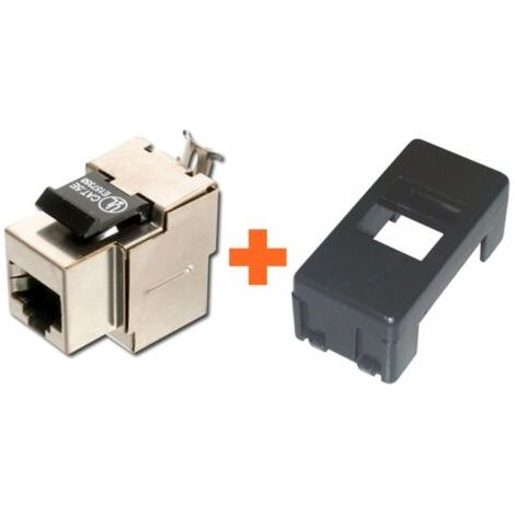 Presa rete CAT.5e stp RJ45 Gewiss serie system nero nera Black small