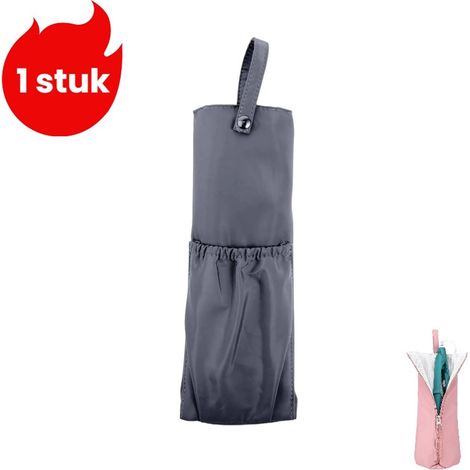 Sac de rangement gris pour fer à friser résistant aux hautes températures avec isolation thermique sac portable pour rangement et transport d appareils de coiffure (1/5)