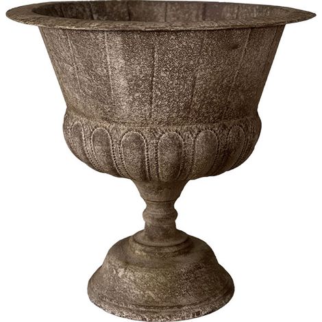 Vase vintage fer marron 59x59x57cm (1/4)