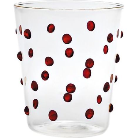 Bicchiere Zafferano Party Tumbler Rosso 45 Cl Set 6 pezzi In Vetro
