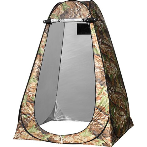 APEX Tente portable d'extérieur à déploiement instantané pour douche, toilettes et vestiaire de camping privés (1/3)