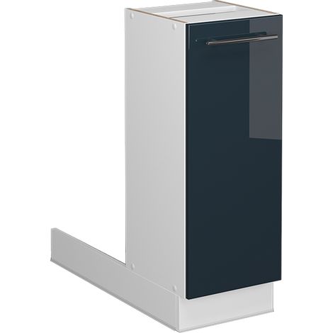 Küchenschränke Fame-Line, Dunkelblau Hochglanz, 30 cm ohne Arbeitsplatte, Vicco