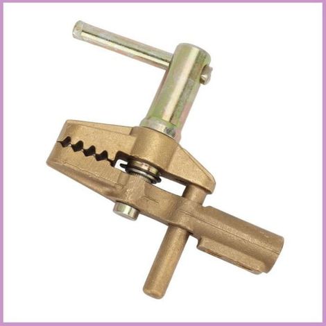 Pince de mise à la terre pour soudage en laiton 800A, résistante à l'oxydation, grande ouverture, installation facile, compatible avec divers équipements de soudage (1/4)