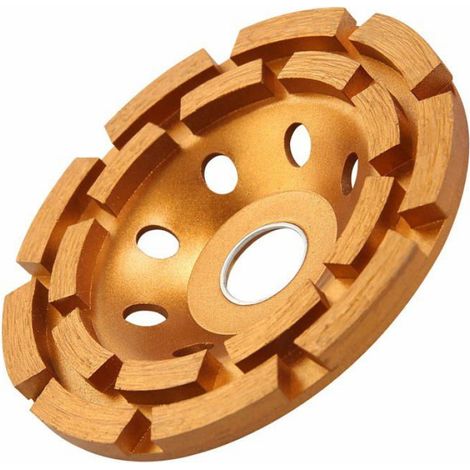 Meule à béton diamantée de 5 pouces pour le polissage et le nettoyage des surfaces en pierre et béton, du ciment, du marbre (1/4)