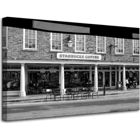 Starbucks Architektur-Leinwanddruck 80x50 cm