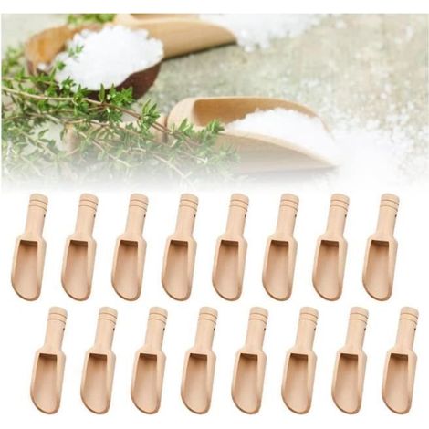 Cuillère en Bois - Lot de 20 - Respectueuses de l'environnement - Durables - Sécuritaires pour aliments (1/4)