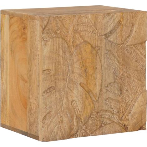 Armario de noche hecho a mano Madera Teak Marrón 40x30x40 cm vidaXL (1/5)