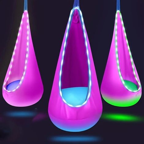 Hamacas Colgante avec clairage LED Columpios Sillas Si (1/5)
