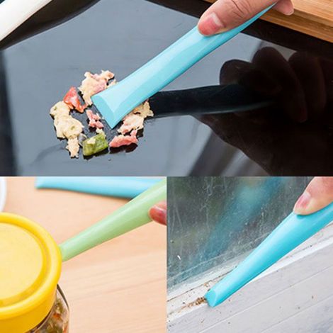 3 Pièces Grattoir, Plastique PC, Double Tête, Poignée Ergonomique, Cuisine Salle de Bain Atelier (1/3)