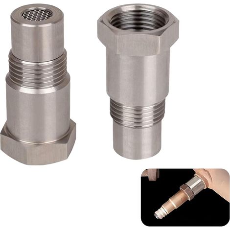 Rallonges de Capteur Détrompeur Lambda pour Systèmes d'Échappement de Voiture, Entretoise Universelle en Acier Inoxydable, M18 x 1.5, 46mm (1/5)