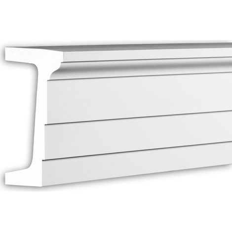 Architrav 404202 Profhome Fassadenprofil Stuckleiste Außenstuck Modernes Design weiß 2 m