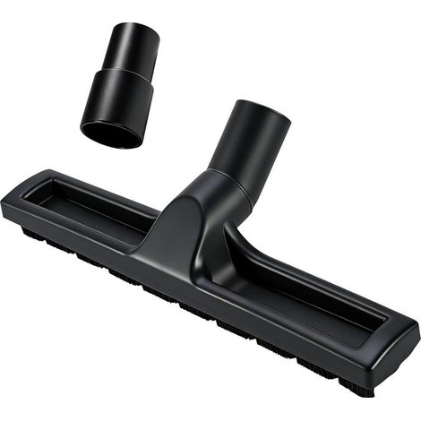 Brosse Sol Universelle - 1 Pièce - Plastique - Commutable Tapis et Sols Durs - Pour Tuyaux 32-35mm - Noir (1/5)