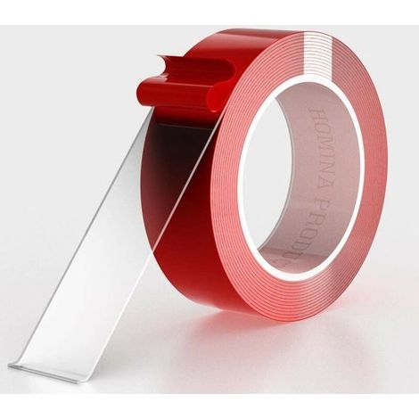 Cinta adhesiva de doble cara, 2,5 x 3 metros, cinta acrílica transparente, impermeable y removible para la instalación de molduras de automóviles. (1/5)