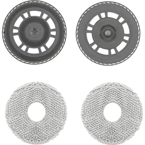 2 x Cleaning Pads with 2 x Replacement Holders Accessories for Dreame L10s Pro Ultra Heat, X40 Ultra, X40 Master, L40 Ultra, L20 Ultra, L20 Ultra (1/5)