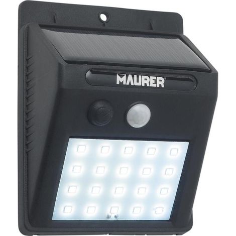 aplique foco solar led exterior ip65, 200 lumenes, sensor movimiento y crepuscular, foco led bateria, foco solar bateria, (1/4)