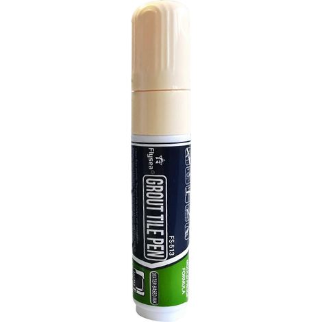 Stylo de réparation de carrelage, stylo rénovateur de joints, stylo embellisseur de joints, stylos raviveurs de joints, marqueurs rénovateurs de joints jaune laiteux (1/5)