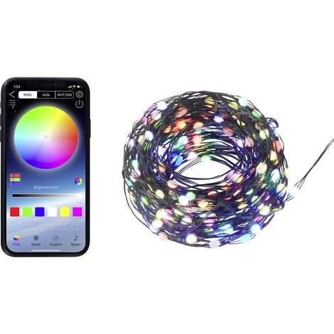 Sygonix SY-5167250 Catena luminosa USB via USB Numero di lampadine 200 LED (monocolore) RGB Lunghezza illuminata: 19.9 (1/5)