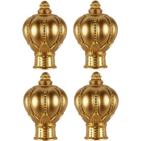 Embouts de tringle pour stores romains en plastique, 28 mm, 32 mm accessoires décoratifs, dorés, 28 mm. (1/5)