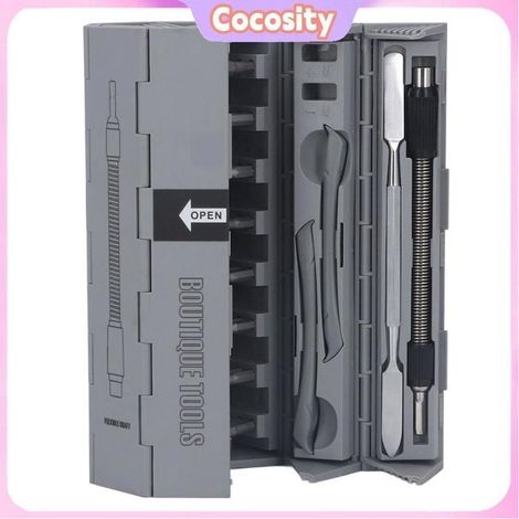 Cocosity jeu de tournevis précis Jeu de 128 Pièces Jeu de Tournevis Multi-embouts Outil Téléphone Portable quincaillerie vis (1/5)