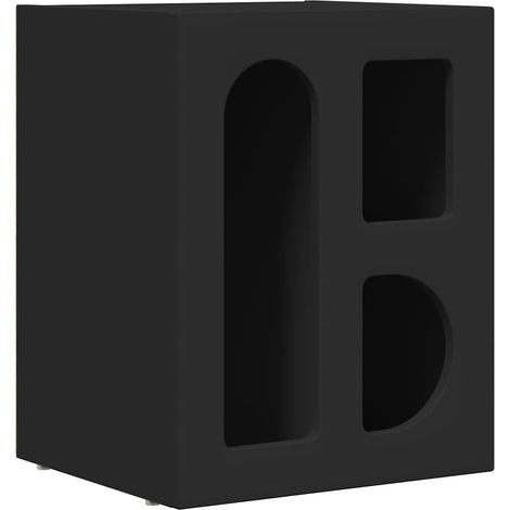 Comodino Nero 40 x 35 x 50 cm Legno multistrato vidaXL
