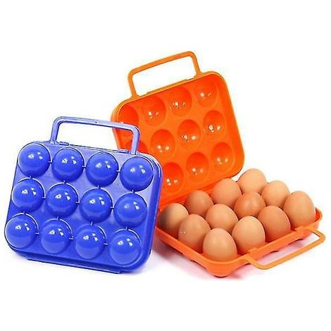 Boîte de rangement portable pour œufs, idéale pour le camping, la randonnée, les pique-niques, les barbecues et les voyages. (1/5)
