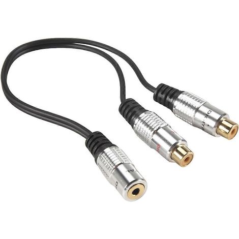 Câble adaptateur en Y pour répartiteur audio stéréo jack 3,5 mm (1/8 pouce) (25 cm) (1/5)