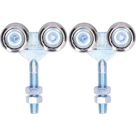 Roue De Suspension De Porte 2 Pièces Roue De Porte À Rouleau De Poulie Accessoires De Porte en Verre Quincaillerie De Porte pour Diamètre De Porte Intérieure De Grange 35Mm.
