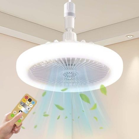 Ventilateur lumineux, fonctionnement silencieux, trois couleurs réglables, convient aux chambres, salons et autres pièces. (1/5)