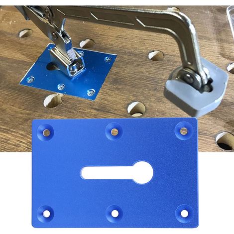 Pince de verrouillage de table, outil de fixation de plaque de montage, bleue (1/5)
