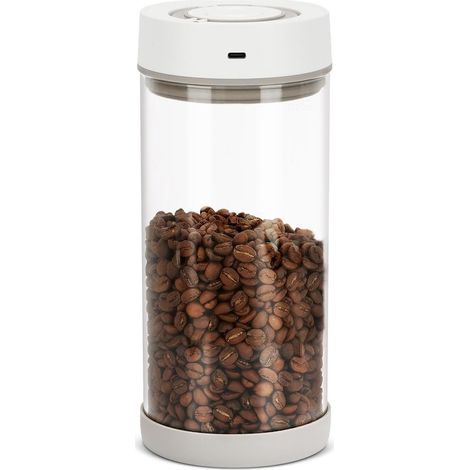 Pentola per un café sous vide automatico, pentola ermetica da 1,35 L per 18 oz di cereali nel café, funzione touch e indicatore di data, recipiente per la conservazione per café e alimenti, accessori  (1/5)