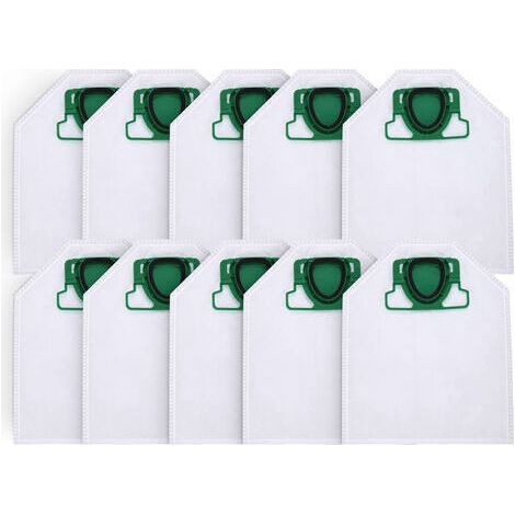 Lot de 10 sacs pour aspirateur Vorwerk Kobold VK200 FP200 – 5 couches micro-polaire – Filtration maximale pour allergiques (1/3)