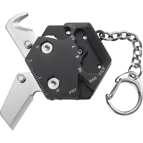 Navaja multiherramienta suiza 14 en 1, herramienta de bolsillo multiherramienta, llavero multiherramienta para camping y senderismo. (1/5)