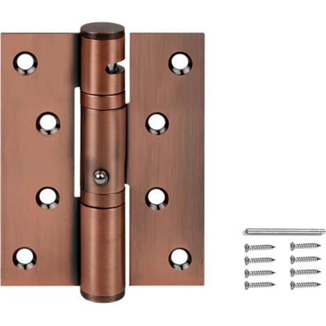 Stainless Steel Door Hinges 4" Red Bronze 2 Pieces With Screws Furniture Kitchen Cabinet (1/3)