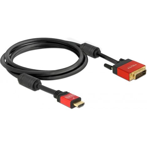 DELOCK Cable HDMI A/DVI - 18+1 - St/St 1.8m